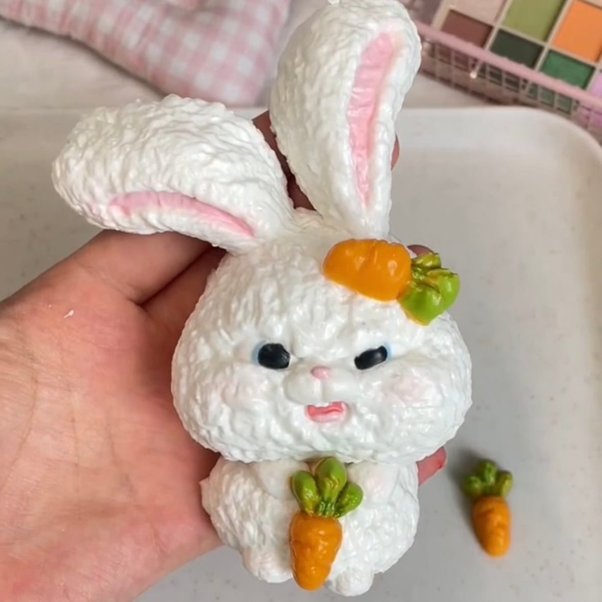Rabbit Bunny Snowball Taba Squishy Toy