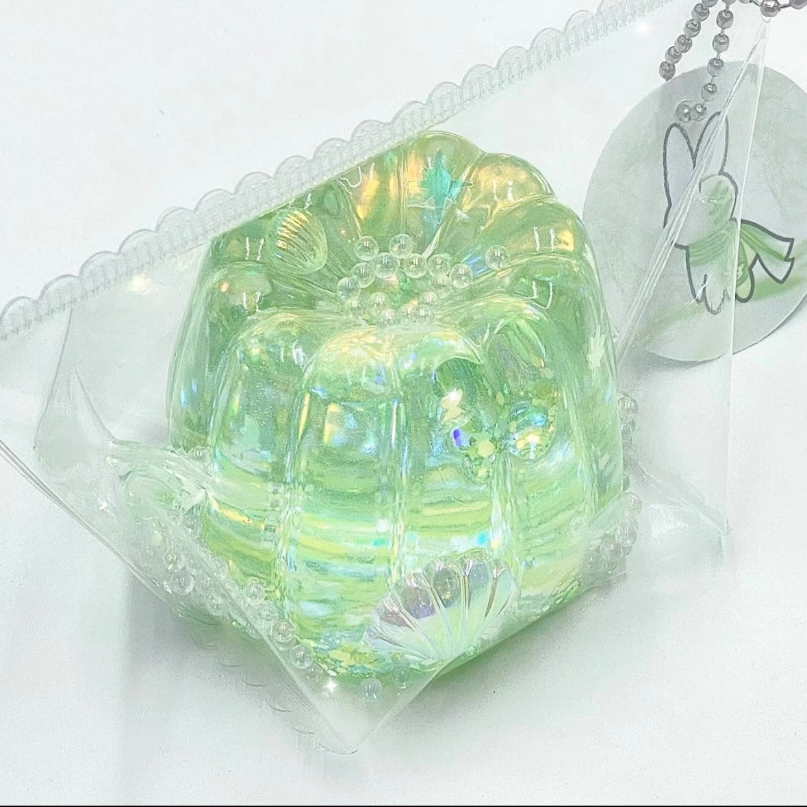 Transparent Dessert Canula Cake Taba Squishy Toy - Christmas Series