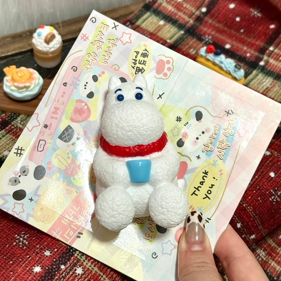 White Rhinoceros Taba Squishy Toy