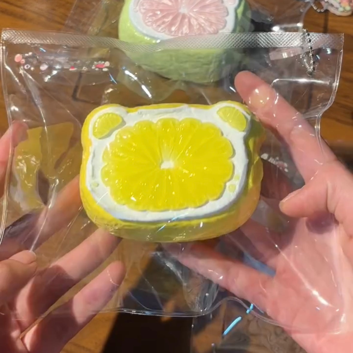 220g Handmade Fruit Juice Bear Taba Squishy Toy