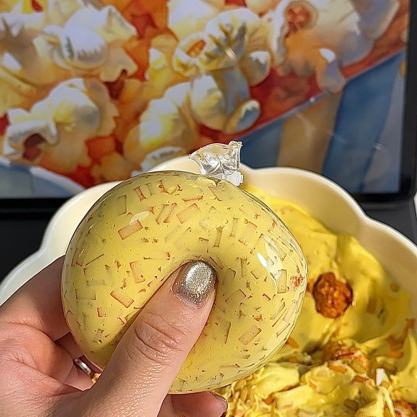 Cheese Popcorn Handmade Stress Balls