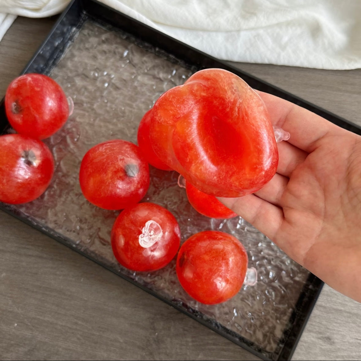 Red Handmade Stress Balls