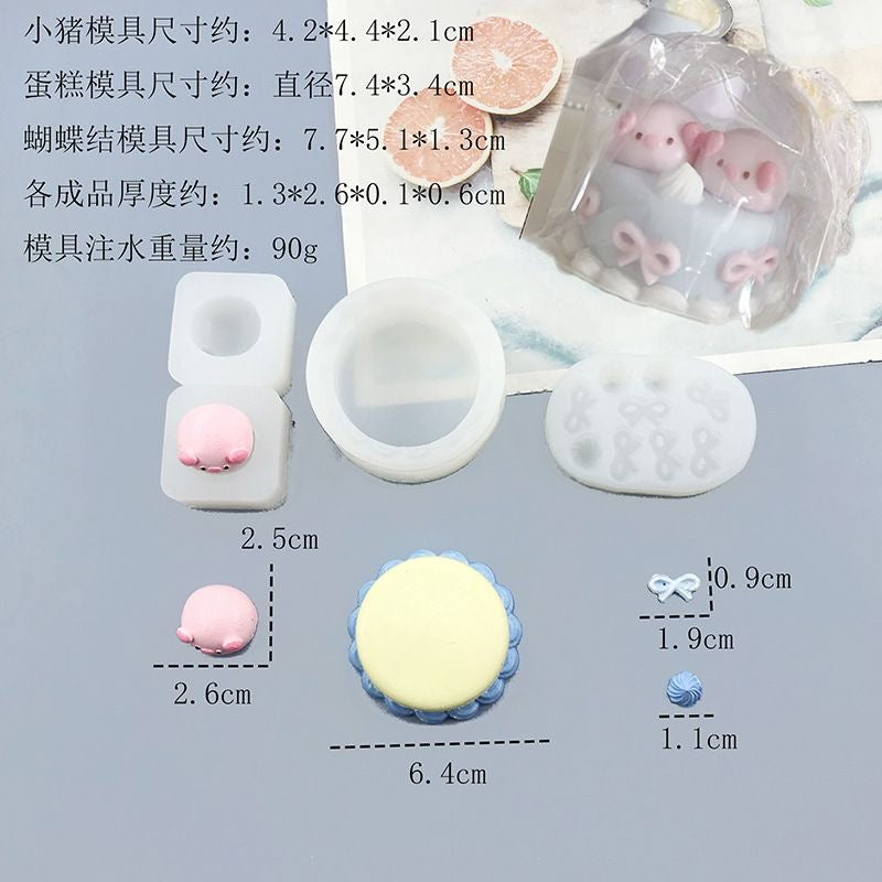 Pig Cake Mold Silicone Squishy Mold