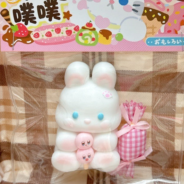 Handmade Silicone Small Rabbit Bunny Relief Squishy Toy