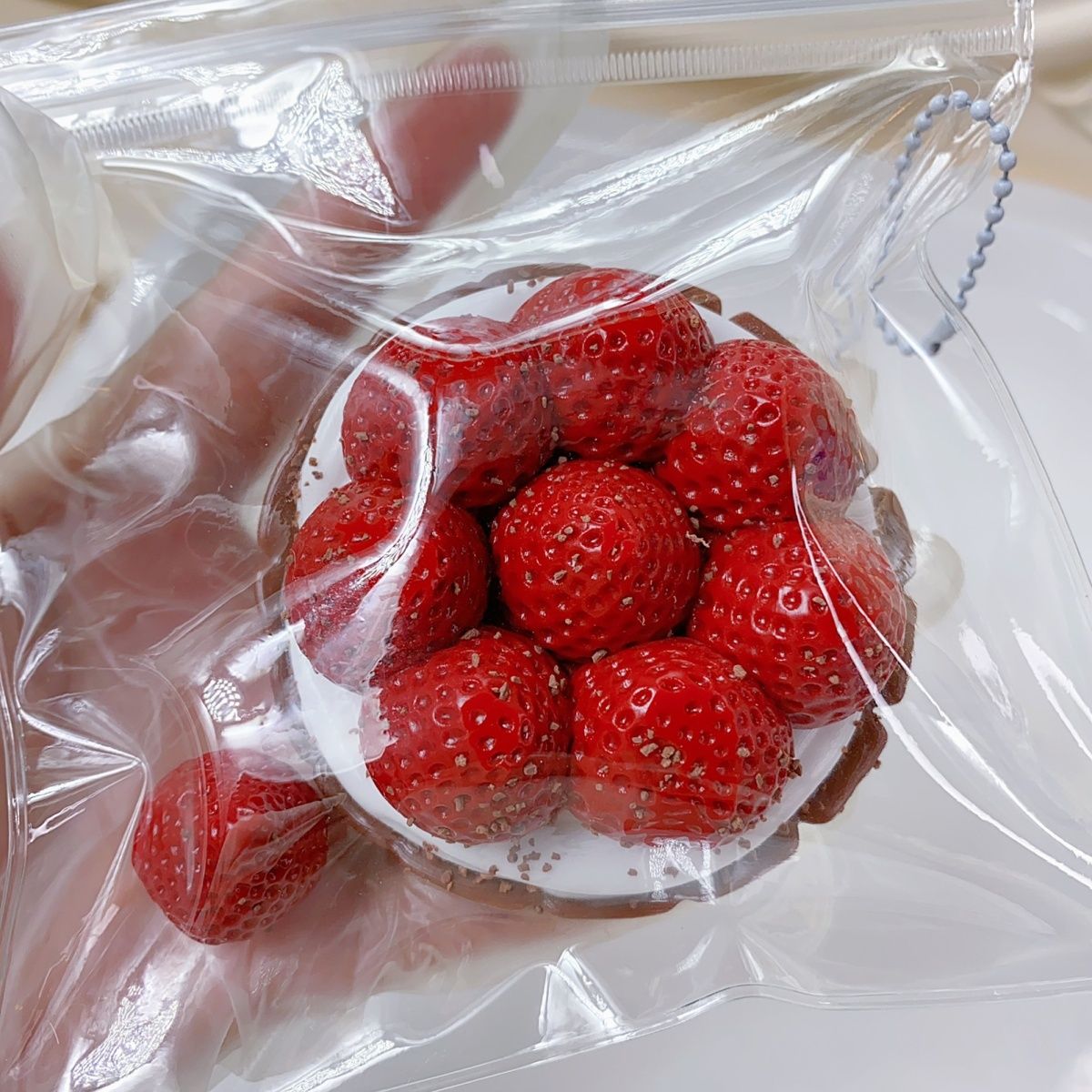 Handmade Silicone Raspberry Strawberry Tart Stress Relief Squishy Toy
