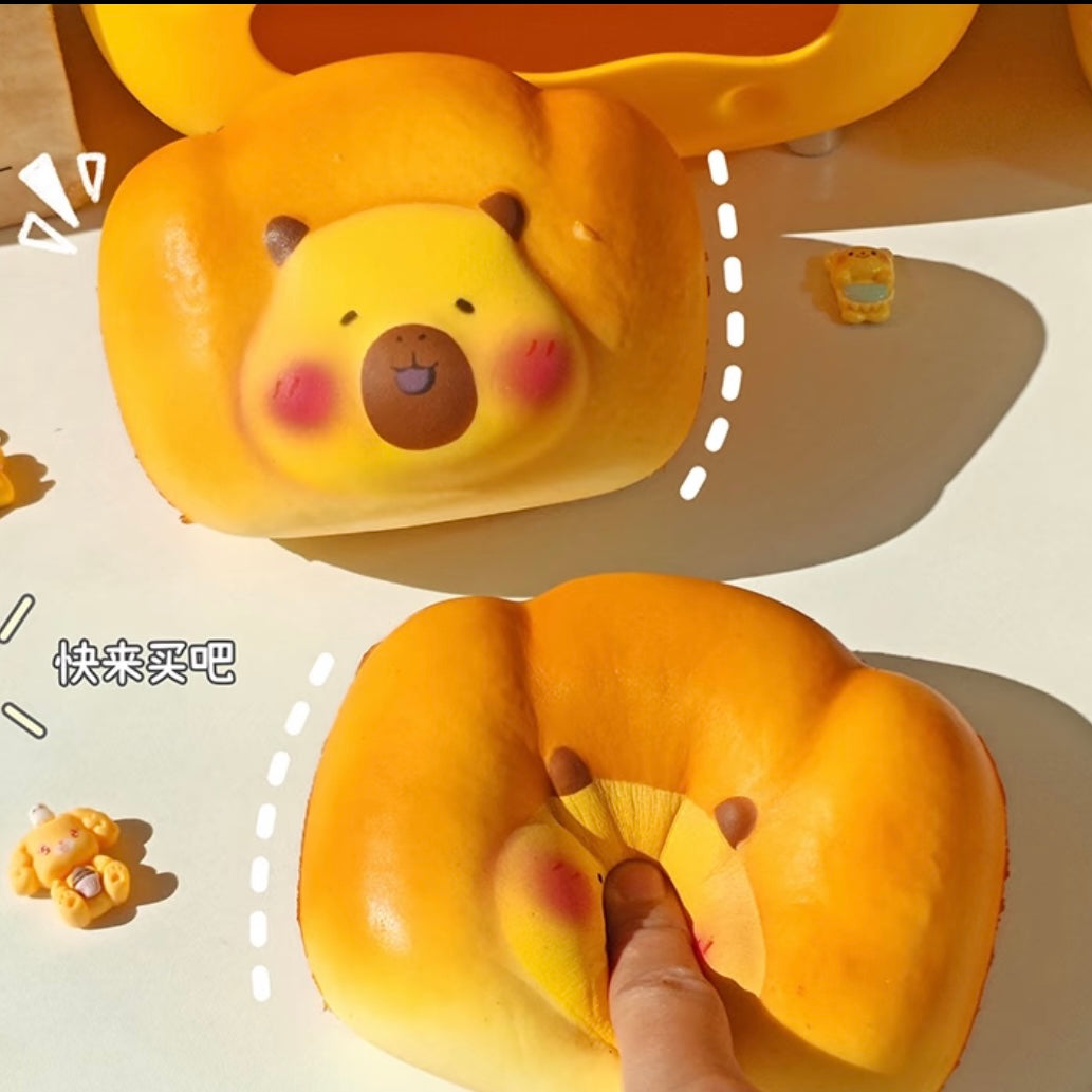 Slow Rising Squishy Capy Bara Bread Stress Relief Decompression Toy