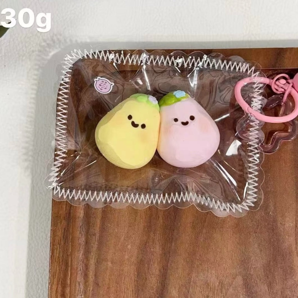 2pcs Mini Eggplant Taba Squishy Toy