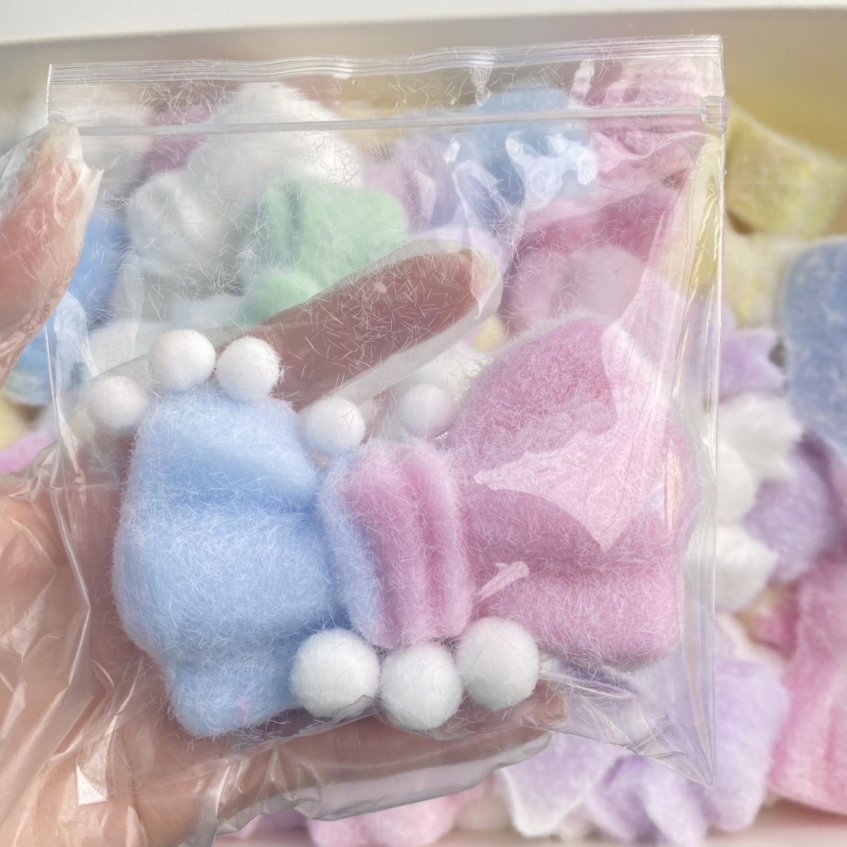 Plush Bow Taba Squishy Toy