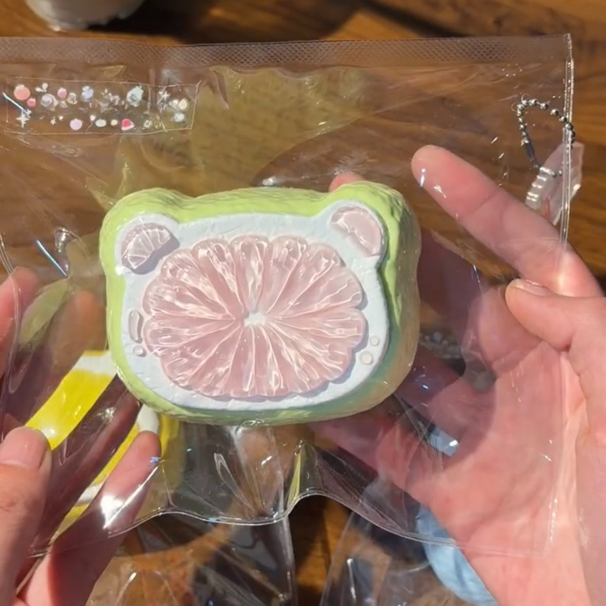 220g Handmade Fruit Juice Bear Taba Squishy Toy