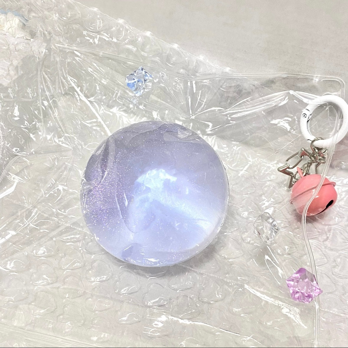 Handmade Transparent Stress Ball Taba Squishy Toy with Freebie