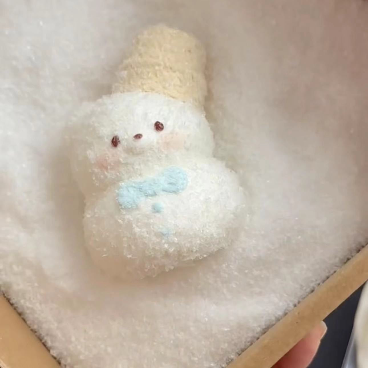 Handmade Snow Bear Squishy Stress Relief Toy - Christmas Series