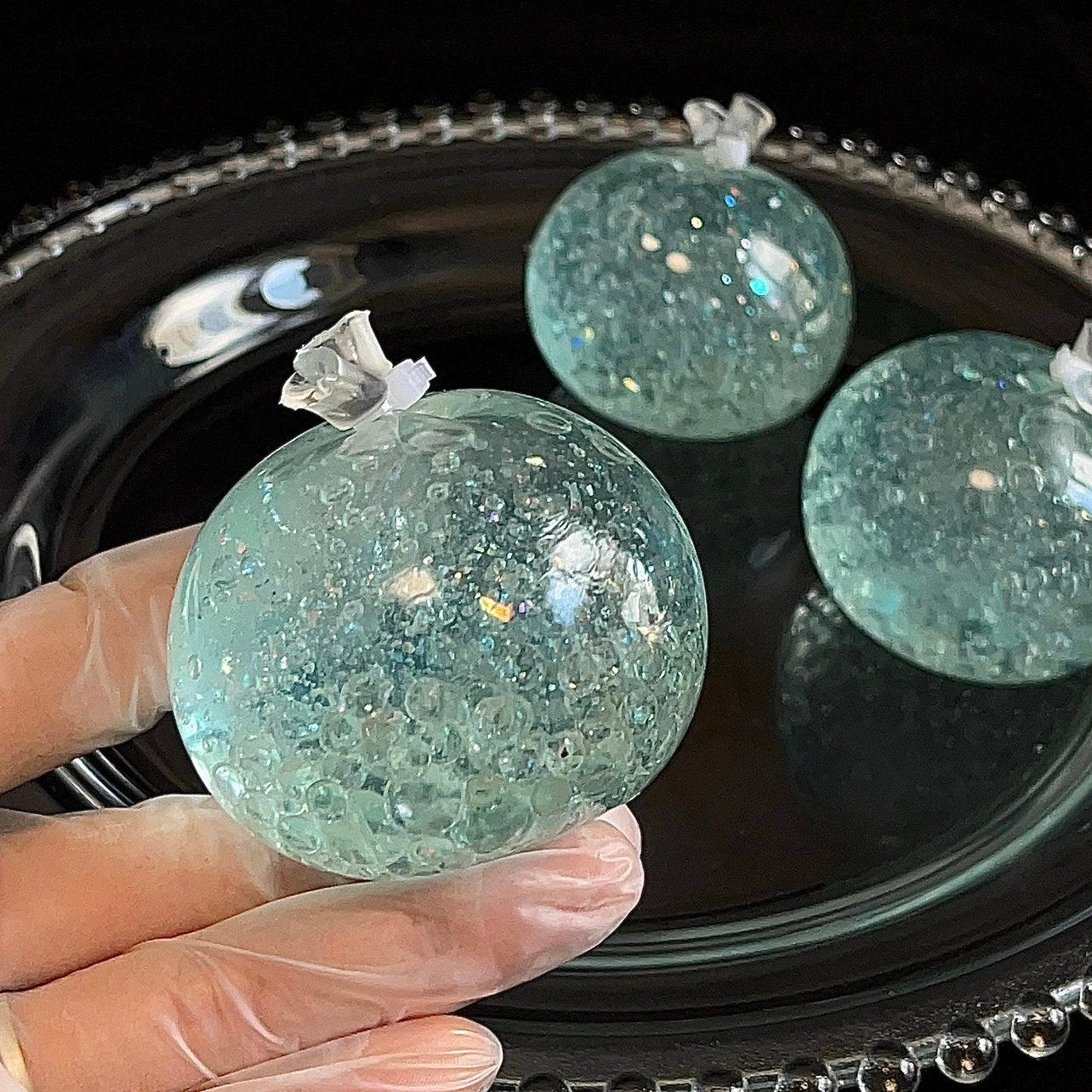Blue Handmade Stress Balls