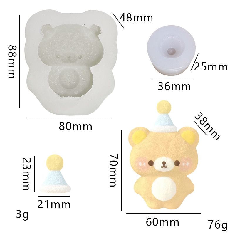 Hot Bear Mold Silicone Squishy Mold
