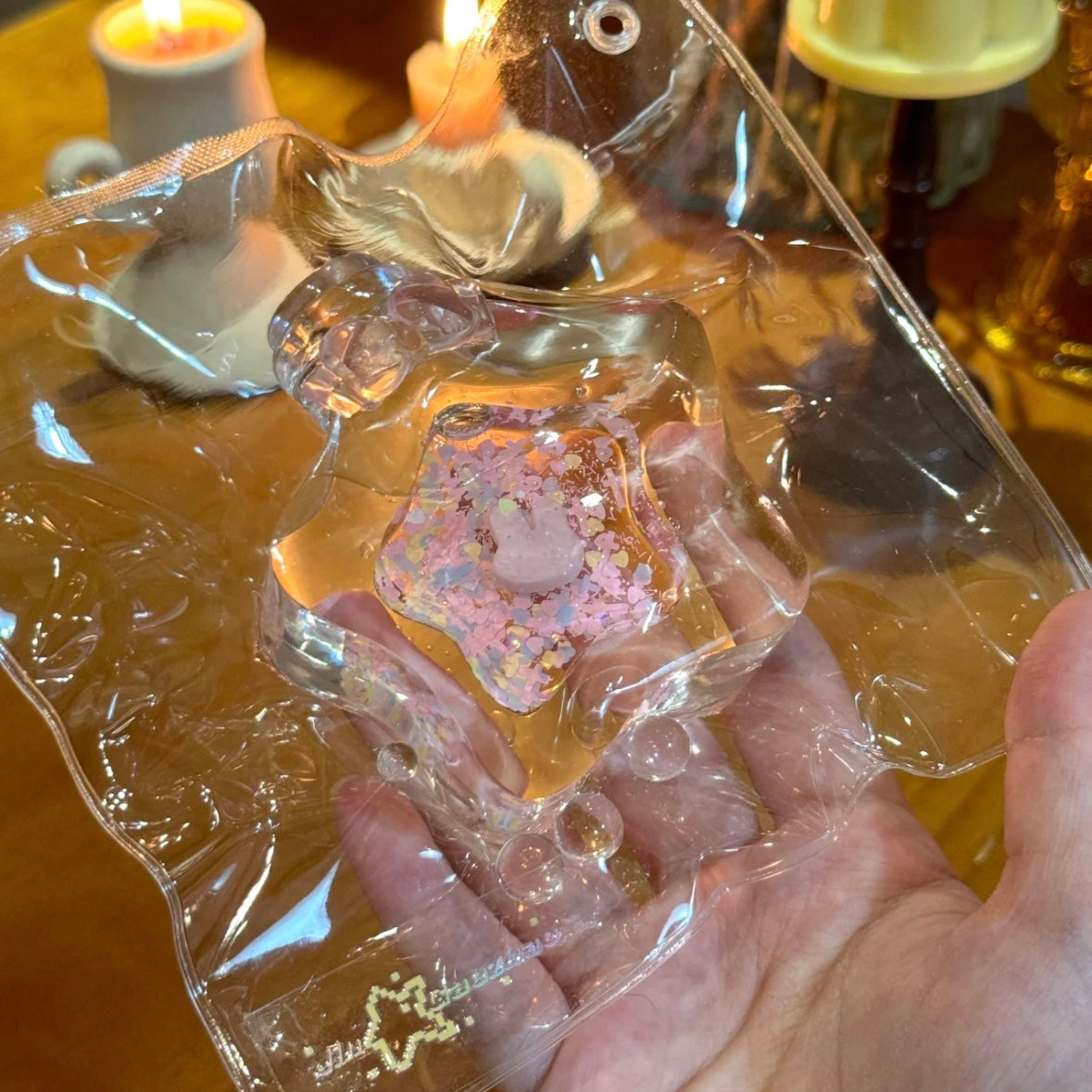 Transparent Wish Bottle Taba Squishy Toy