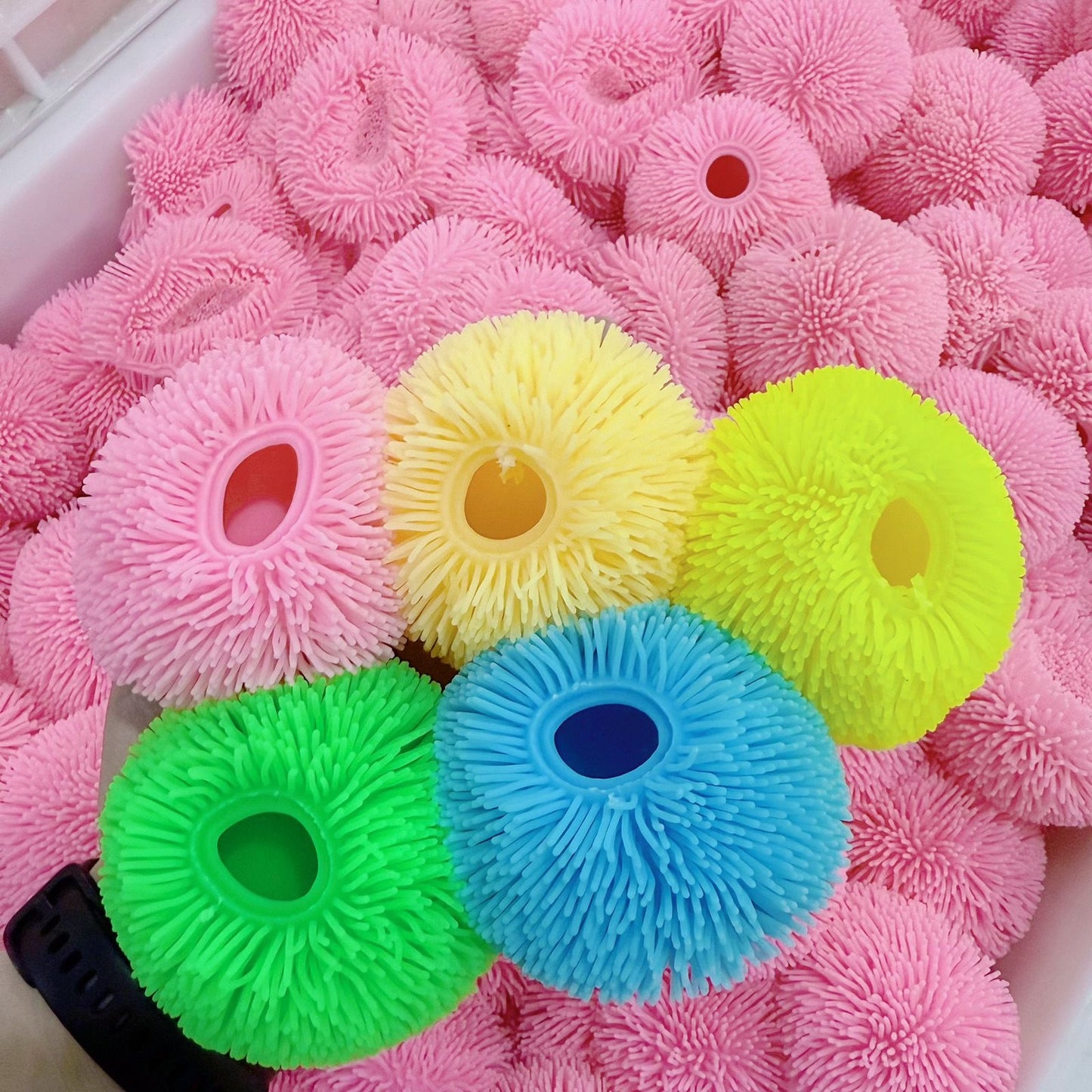 Fluffy Ball Handmade Stress Ball (Fill Beads Only)