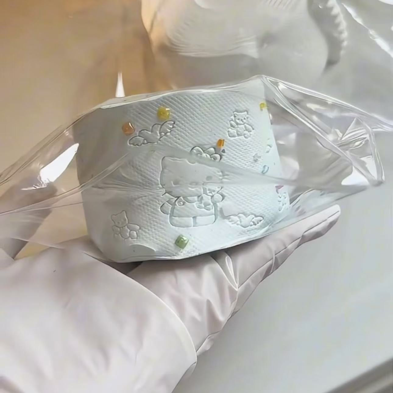 Handmade Silicone Kitty Roll Paper Taba Squishy Toy