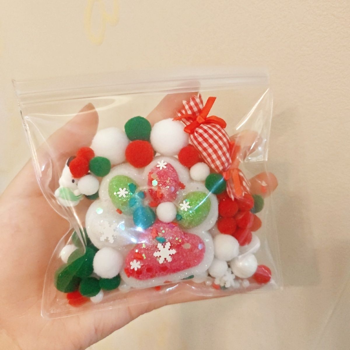 Handmade Silicone Christmas Cat's Paw Taba Squishy Toy - Christmas Series