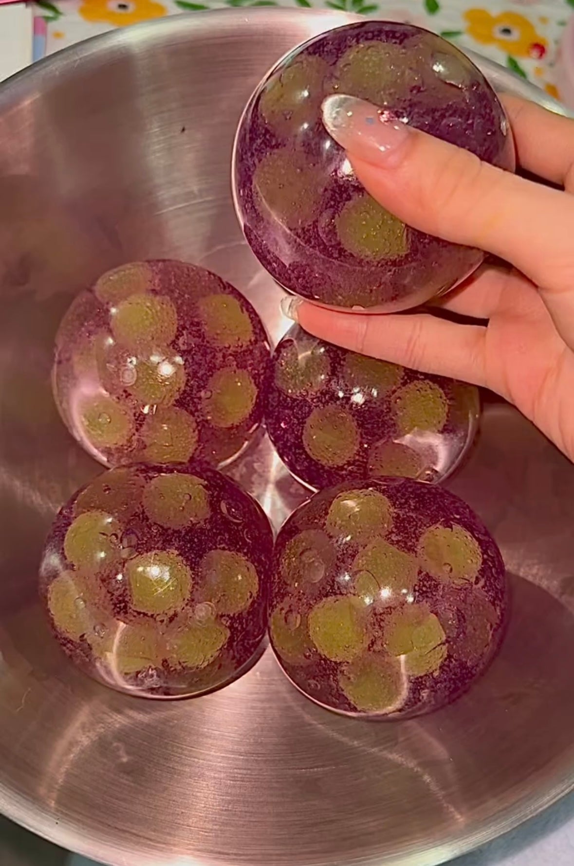 Purple Handmade Stress Balls