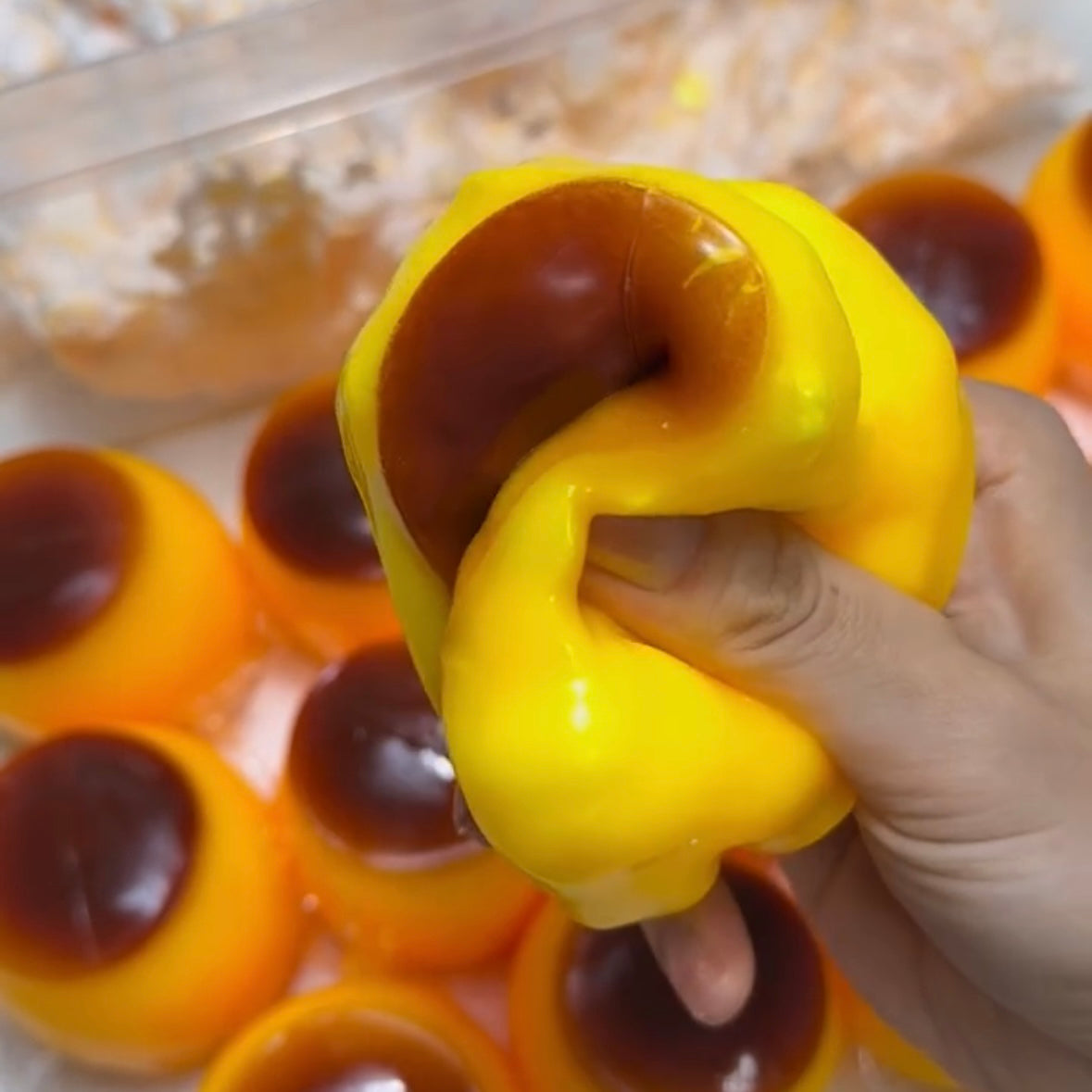 Pudding Handmade Stress Ball (Please Note That The Skin Is Easily Broken)