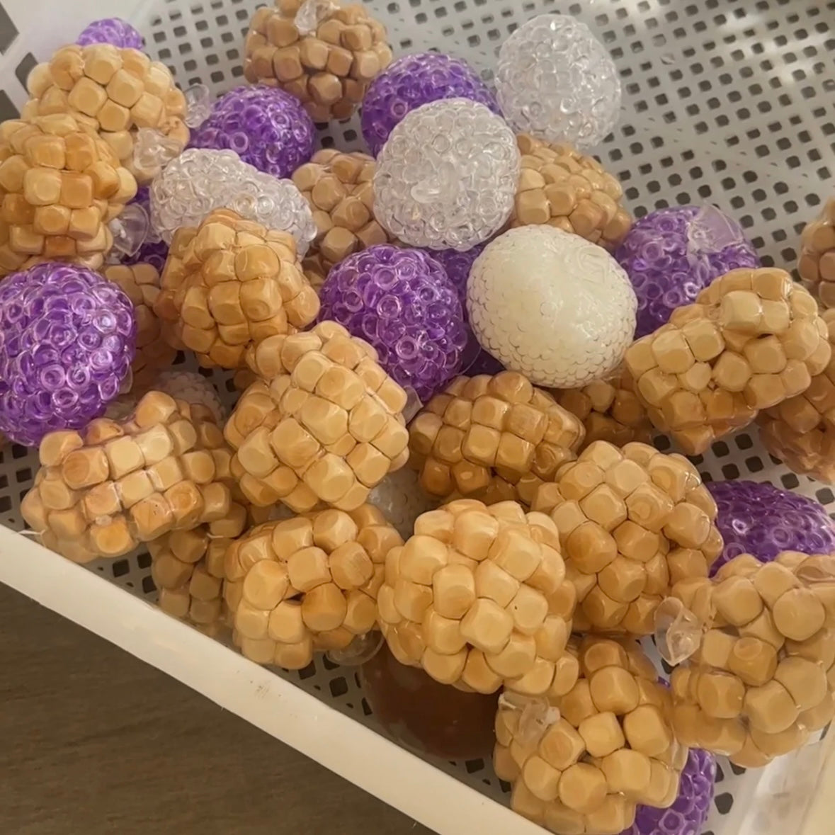 Wooden Building Blocks Handmade Stress Balls