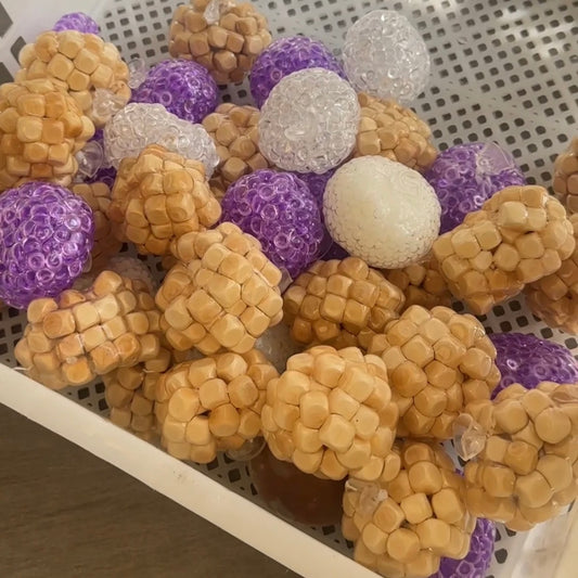 Wooden Building Blocks Handmade Stress Balls