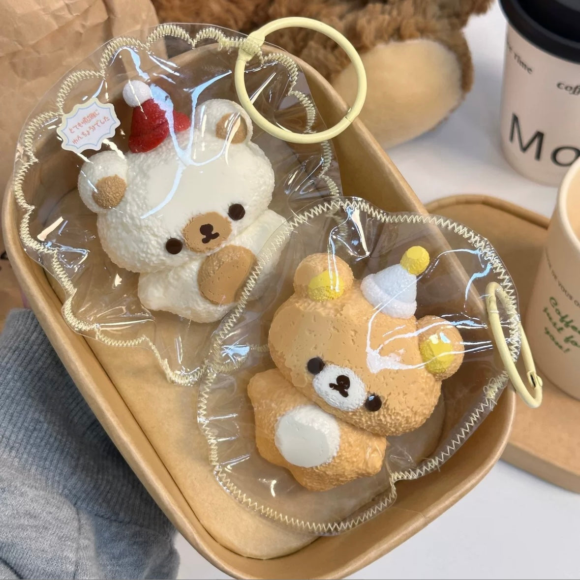 Hat Bear Squishy Taba Squishy Toy - Christmas Series