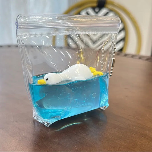 Handmade Transparent Duck Stress Relief Squishy Toy