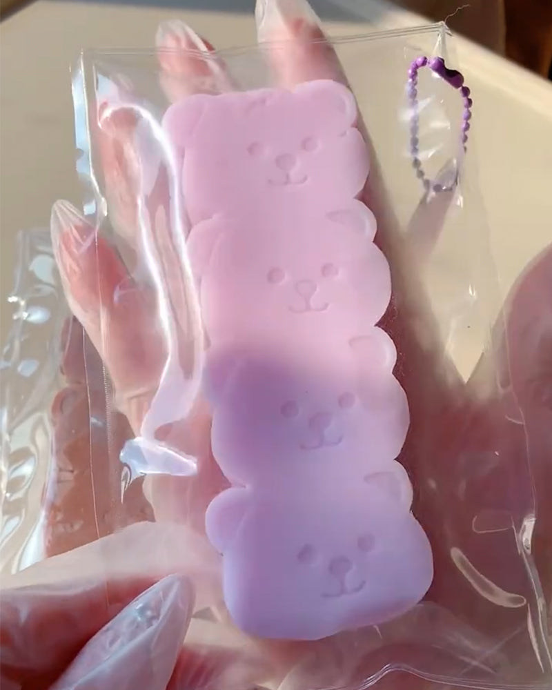 Teddy Bear Silicone Stress Relief Taba Squishy Toy