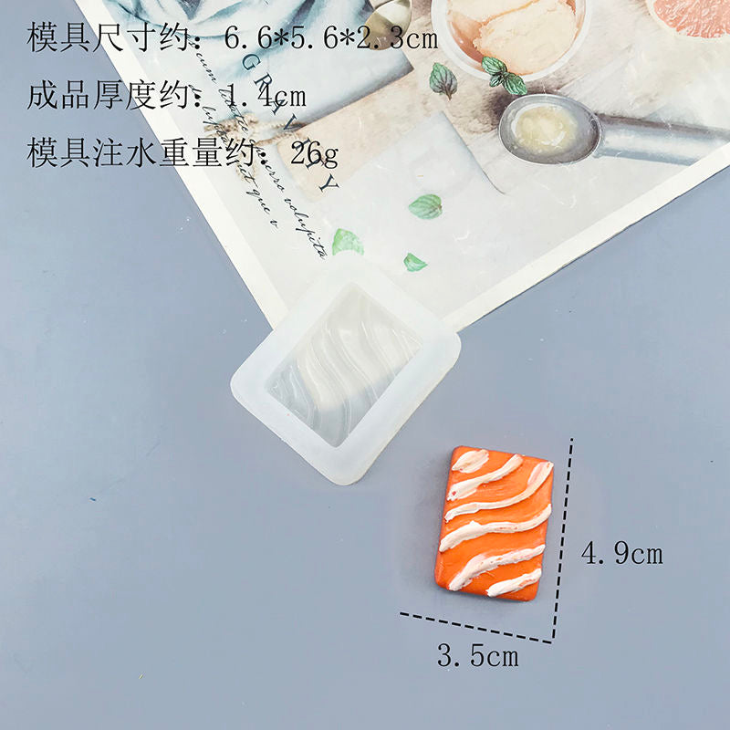 Salmon Rice Balls Mold Silicone Squishy Mold