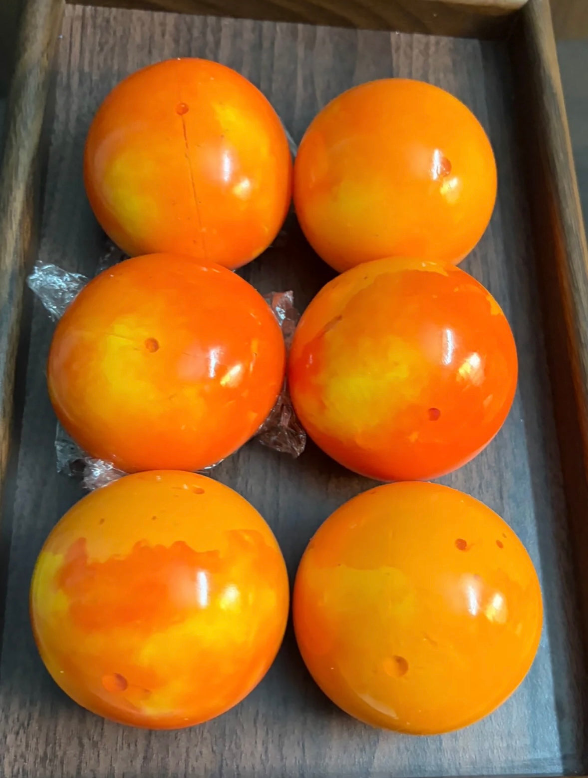 Orange Handmade Stress Balls