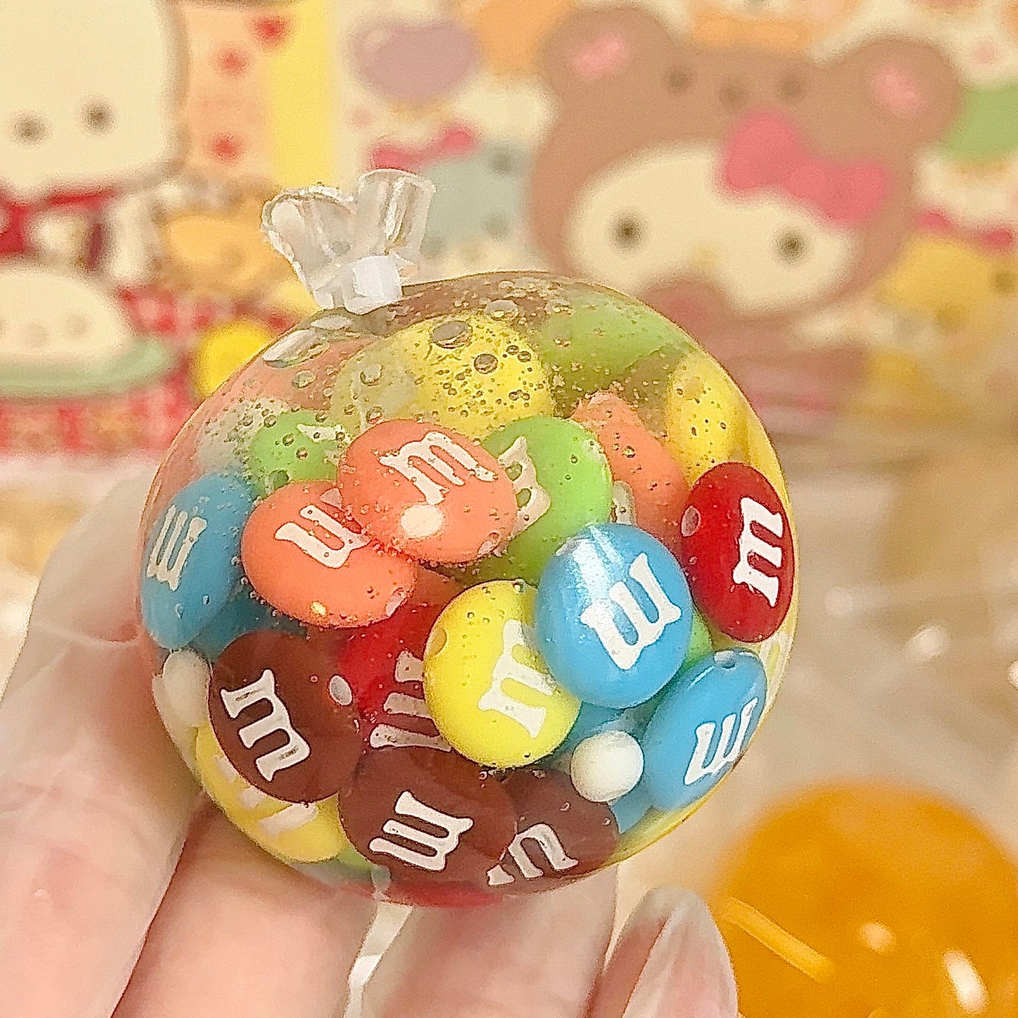 M&M Blocks Filling Handmade Stress Balls