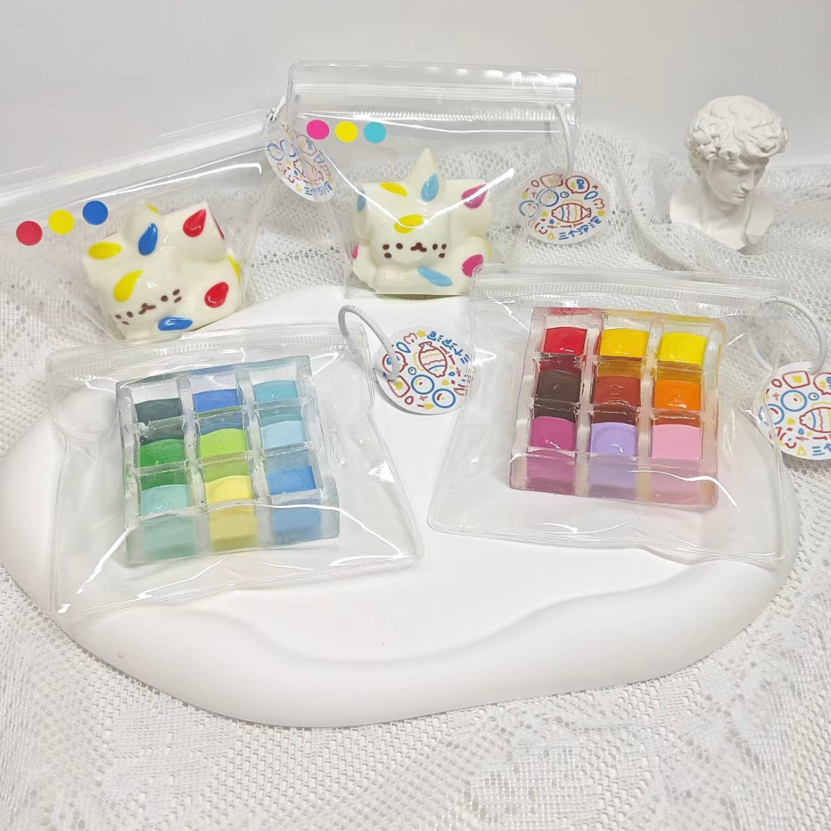 Handmade Transparent Palette Taba Squishy Toy