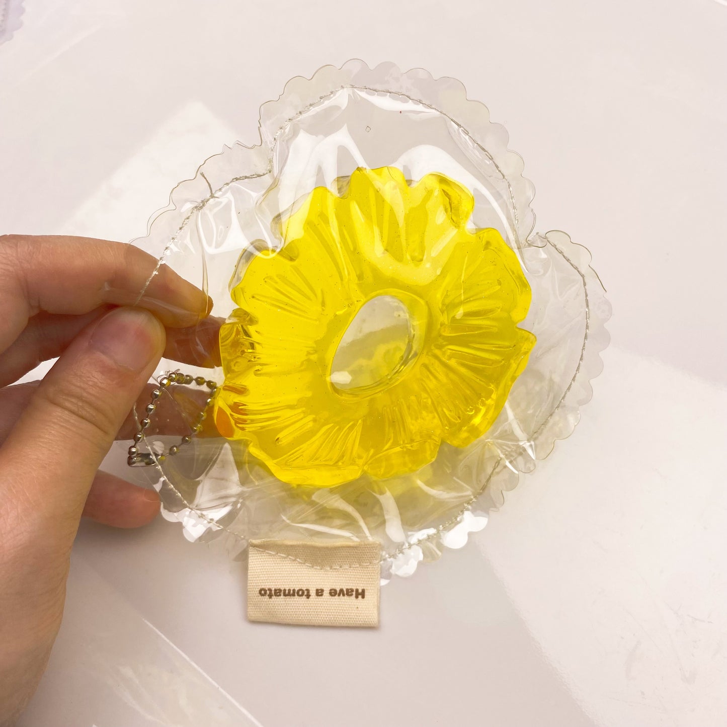Handmade Transparent Pineapple Slices Taba Squishy Toy