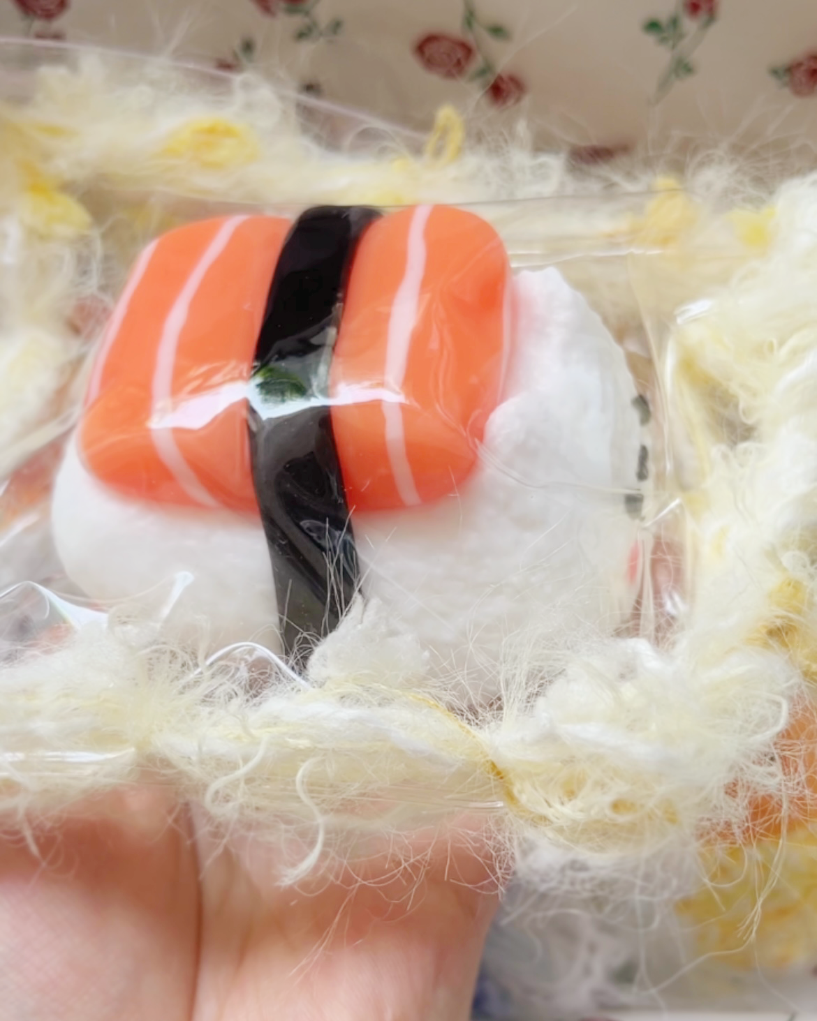 Kitty Salmon Sushi Taba Squishy Toy