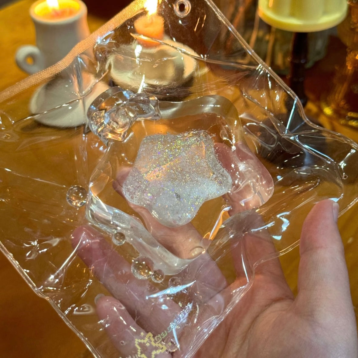 Transparent Wish Bottle Taba Squishy Toy