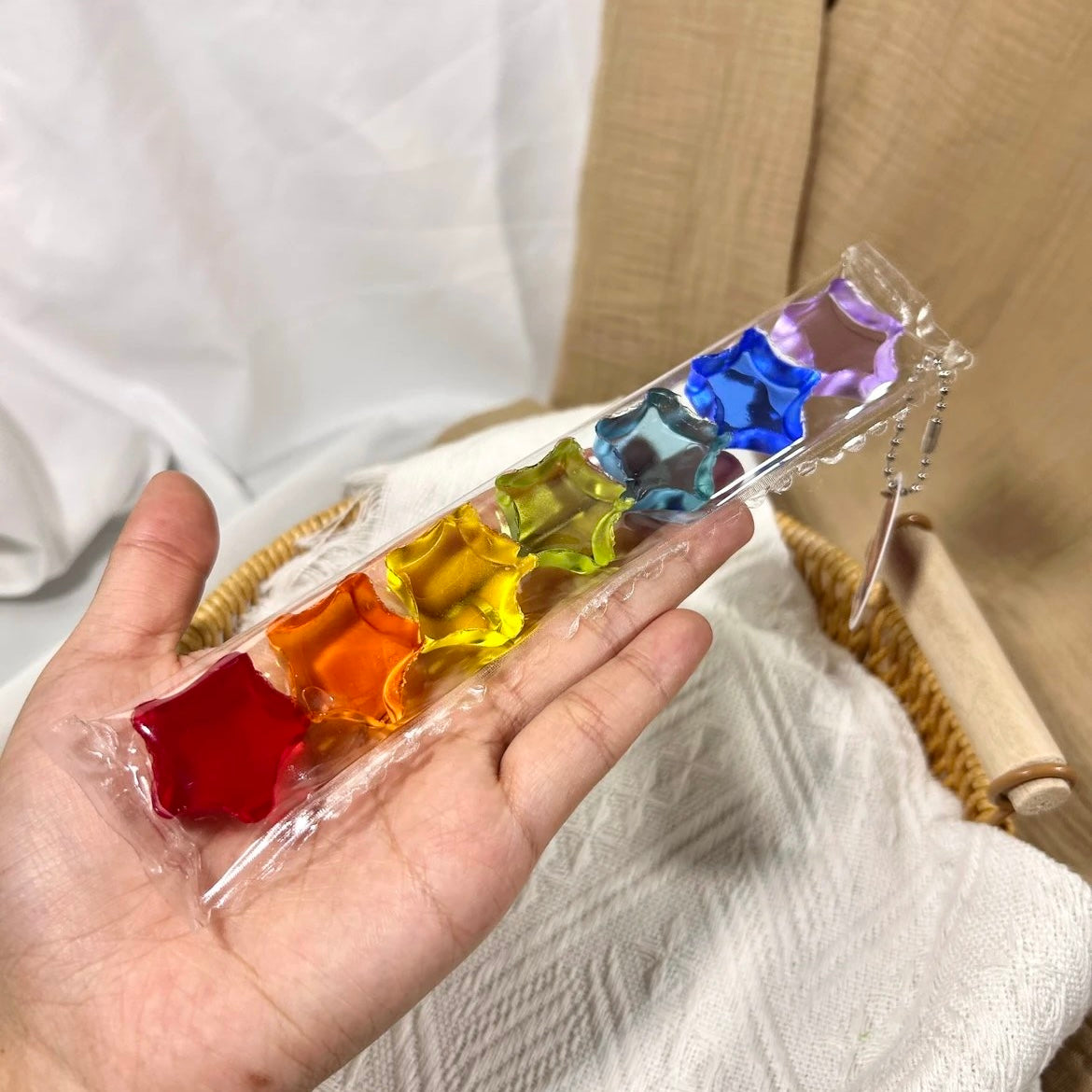 Transparent Star Taba Squishy Toy