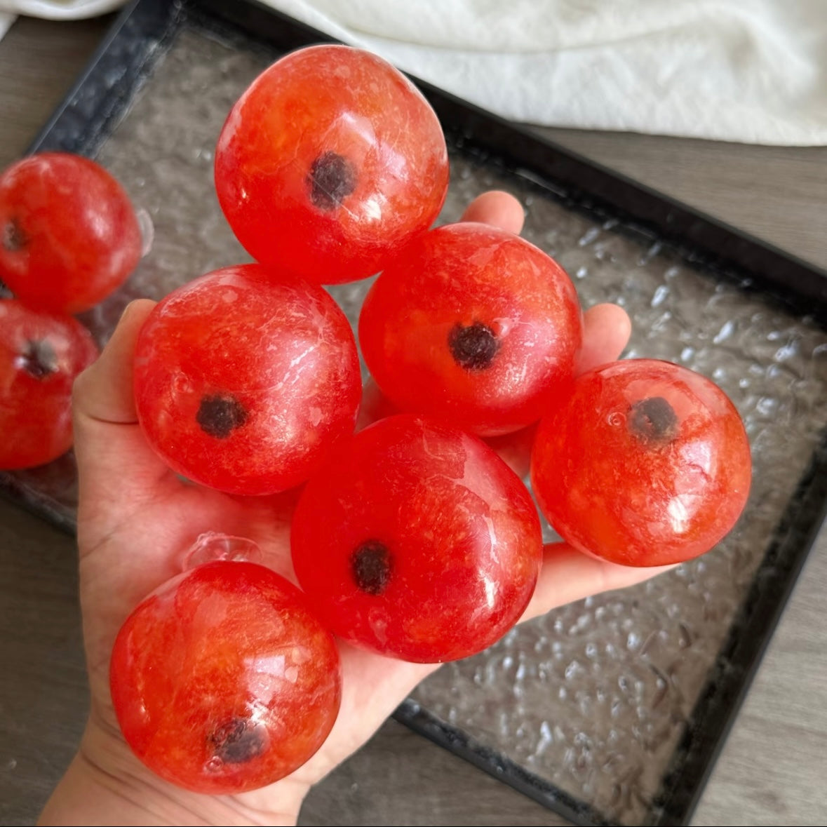 Red Handmade Stress Balls