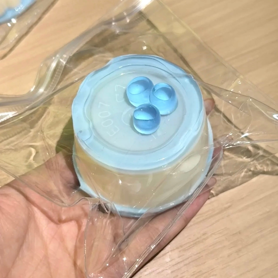 Blue/Purple Blueberry Pudding Taba Squishy Toy