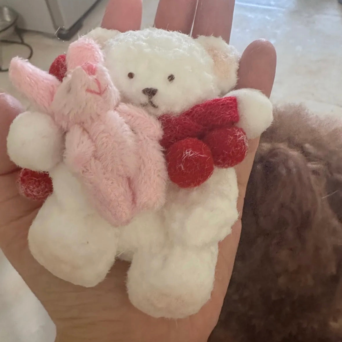 Handmade Teddy Bear Stress Relief Taba Squishy Toy - Christmas Series