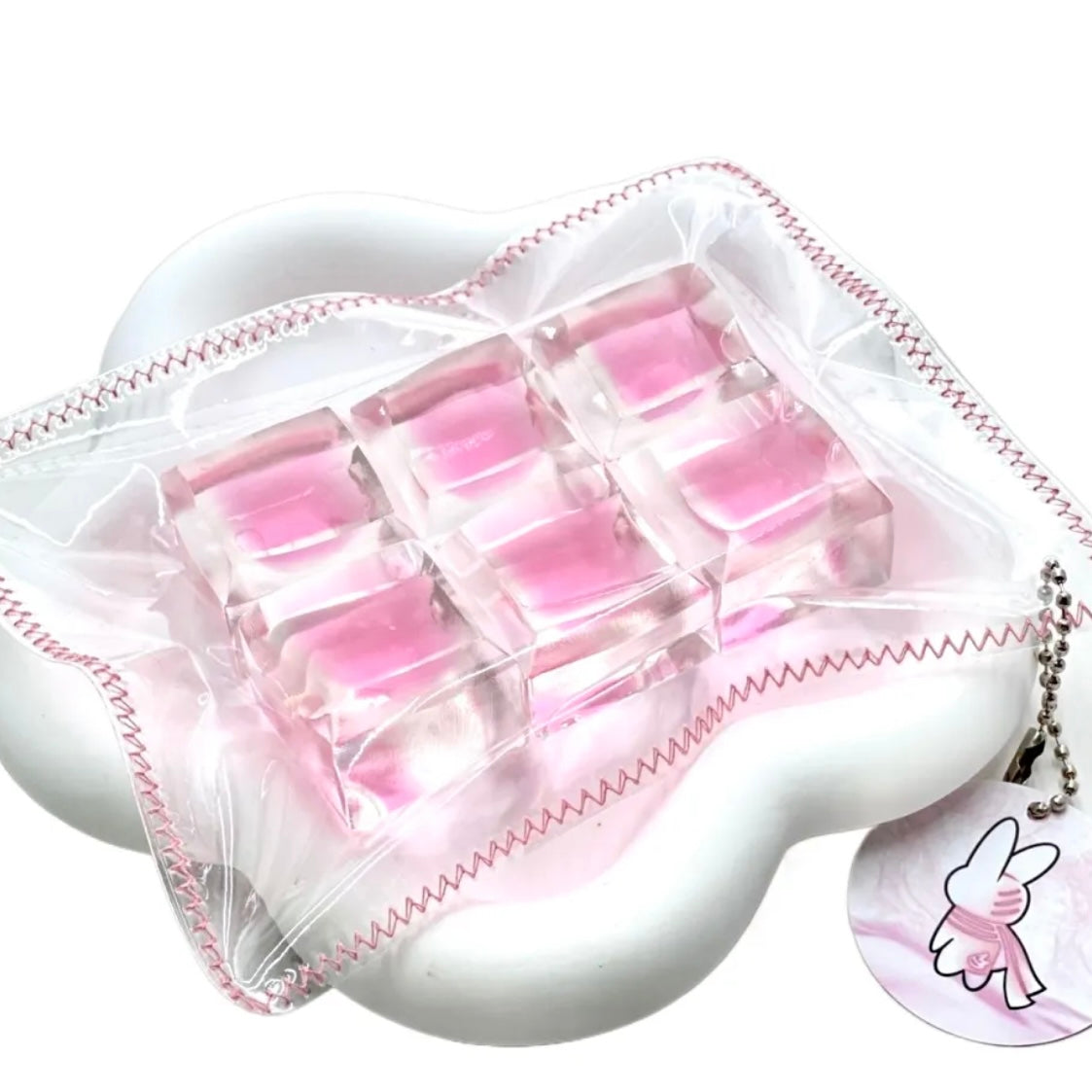 Transparent Ice Cube Taba Squishy Toy