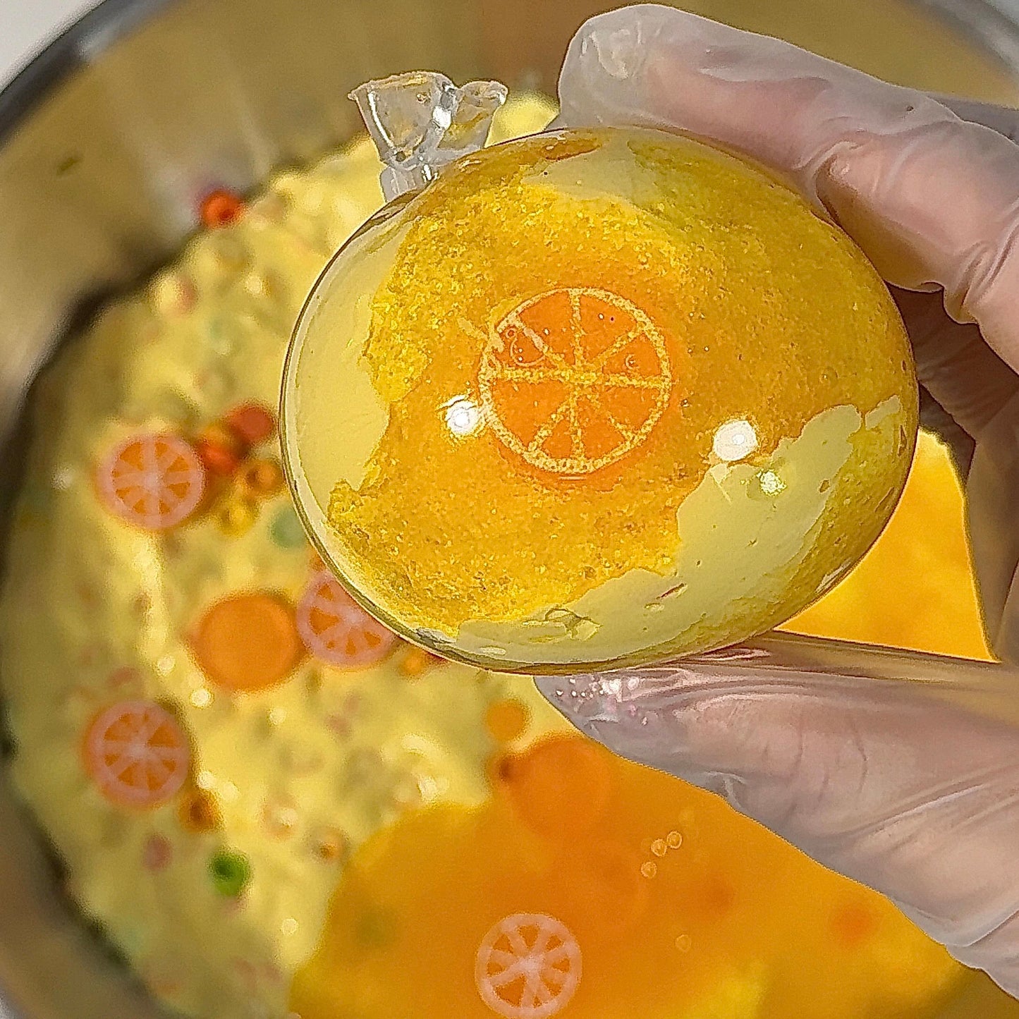 Orange Handmade Stress Balls