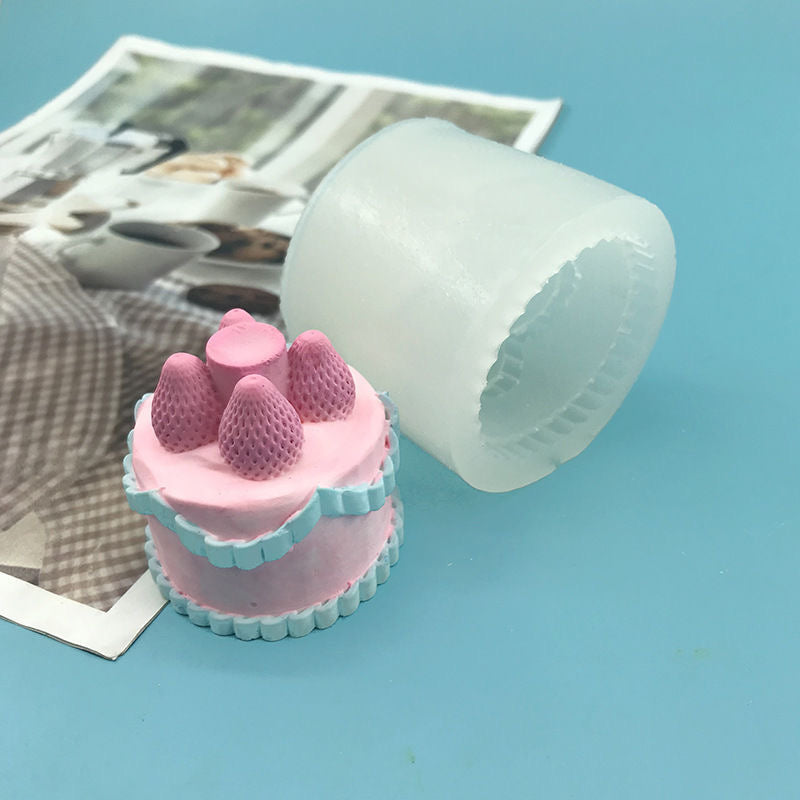 Strawberry Cake Mold Silicone Squishy Mold