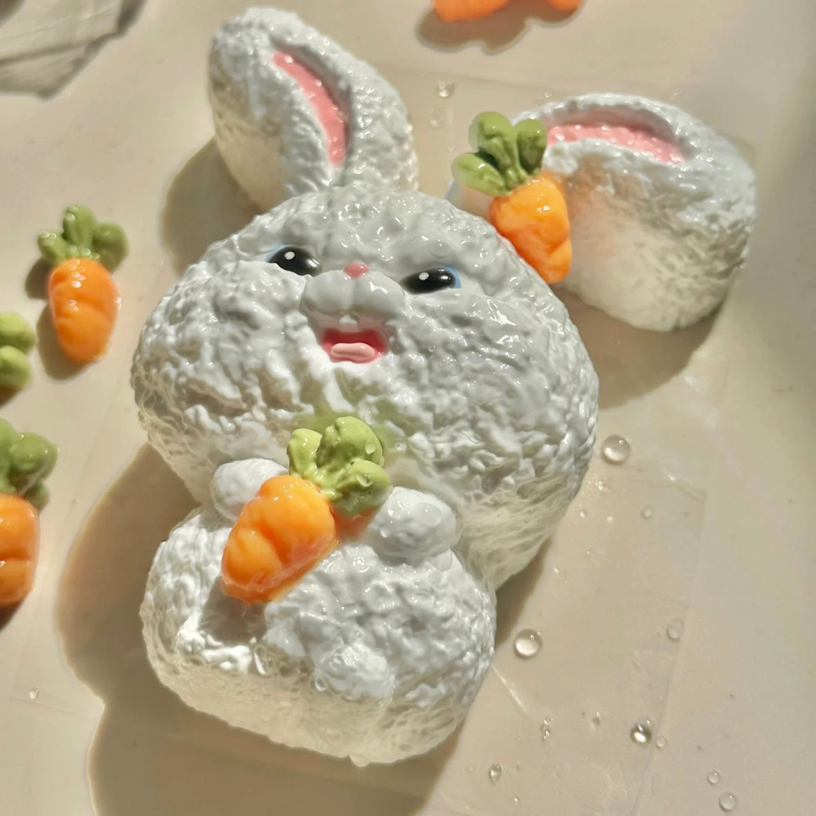 Rabbit Bunny Snowball Taba Squishy Toy