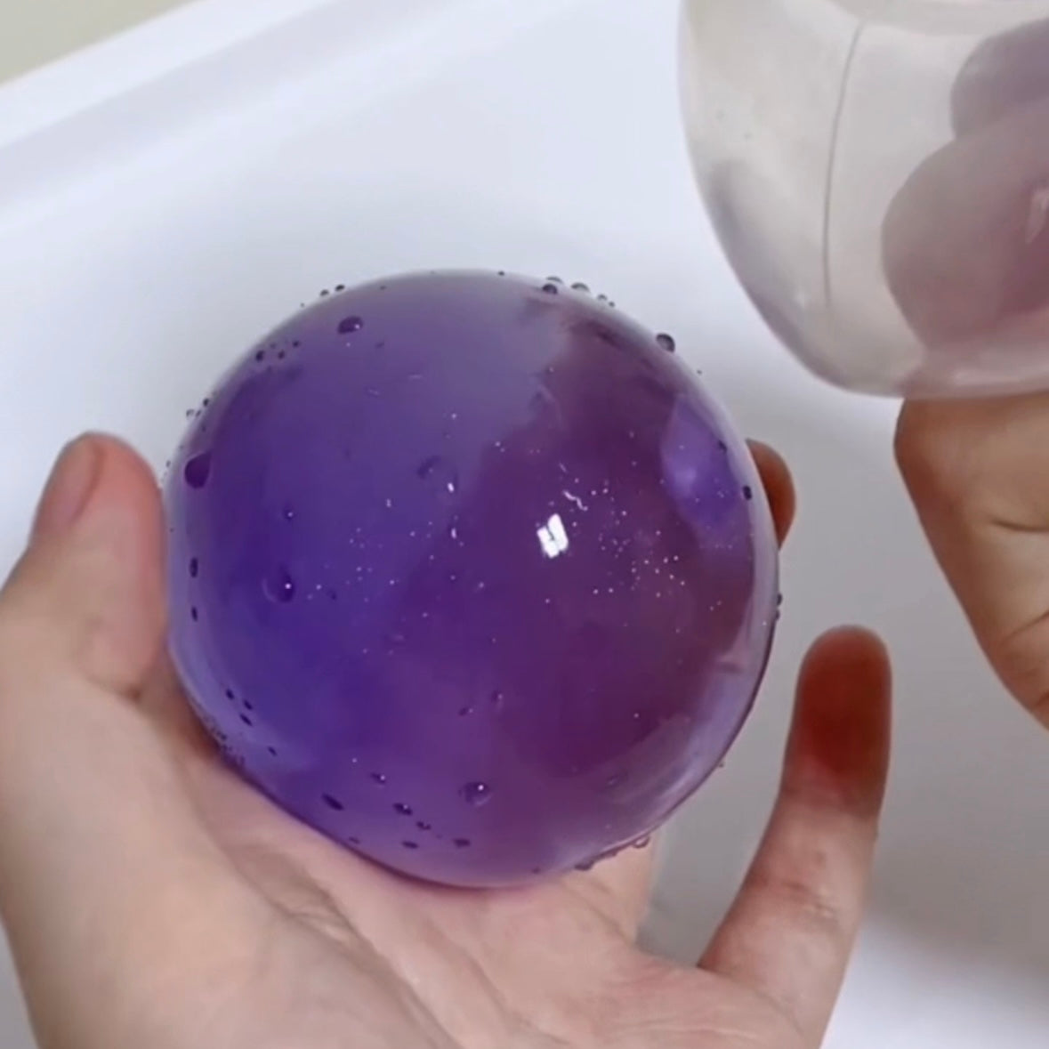 Handmade Transparent Stress Ball Taba Squishy Toy with Freebie