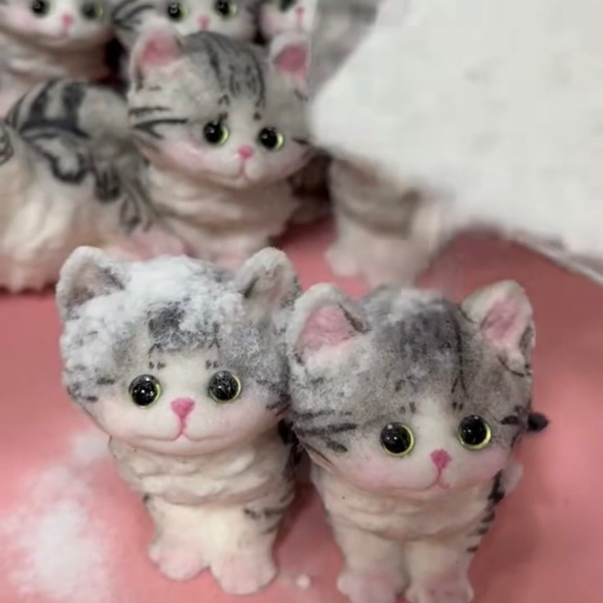 Kitty Cats Taba Squishy Toy with Flocking