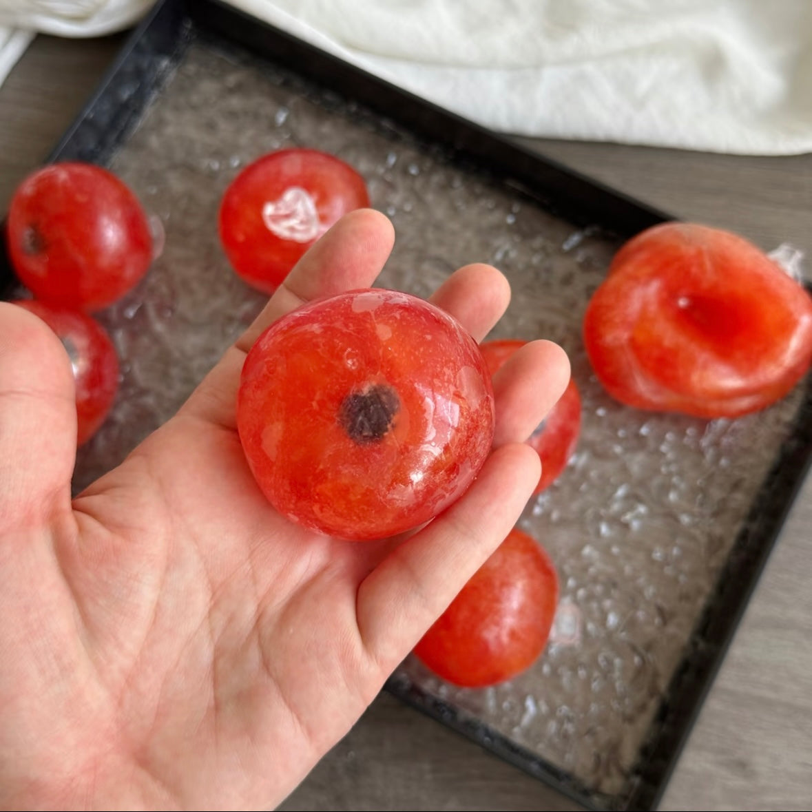Red Handmade Stress Balls