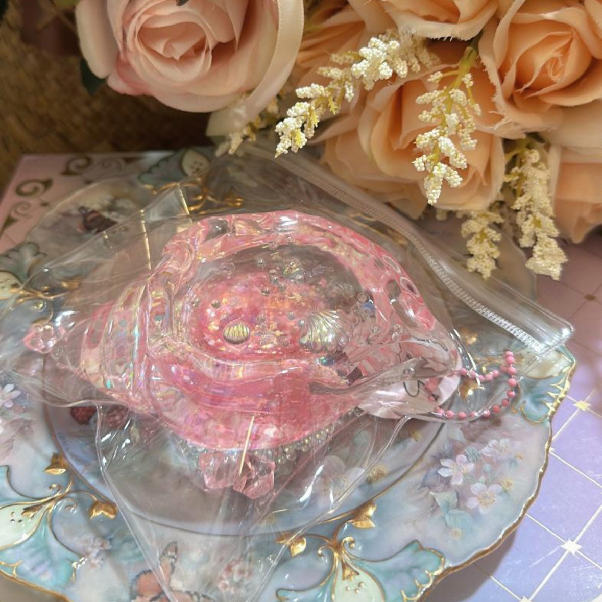 Transparent Whelk Conch Taba Squishy Toy - Christmas Series