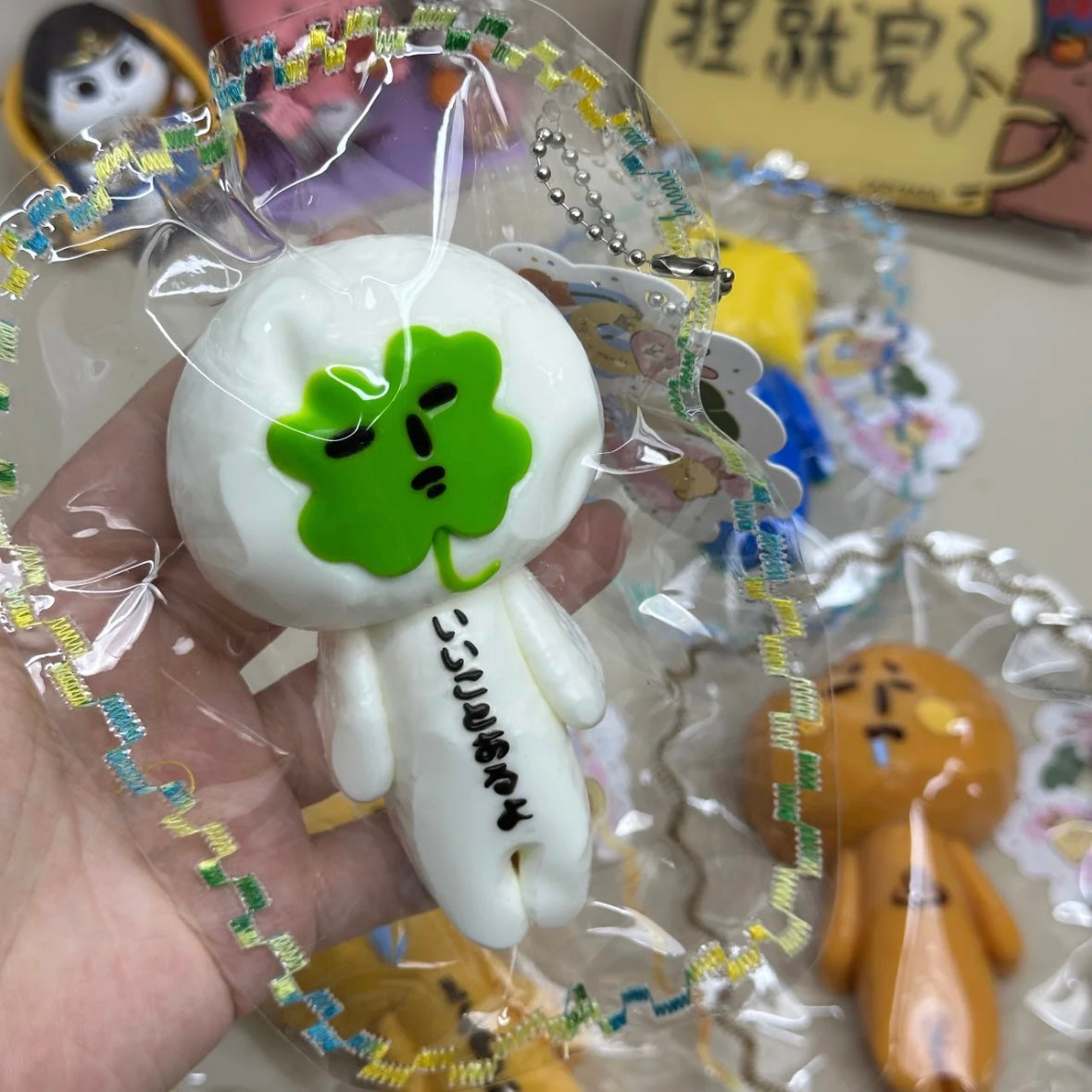 Four-leaf Clover/Wishing Star/Orange/Baozi/Mermaid/Jk Little Sister/Girlfriend/Water Drop/Mount Fuji/Melon Abstract Taba Squishy Toy