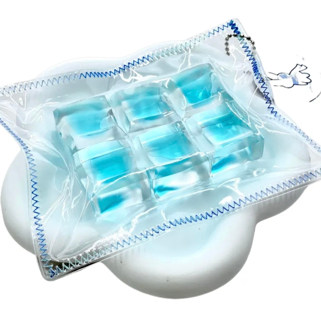 Transparent Ice Cube Taba Squishy Toy