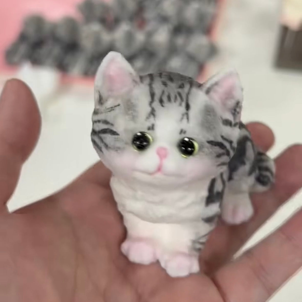 Kitty Cats Taba Squishy Toy with Flocking
